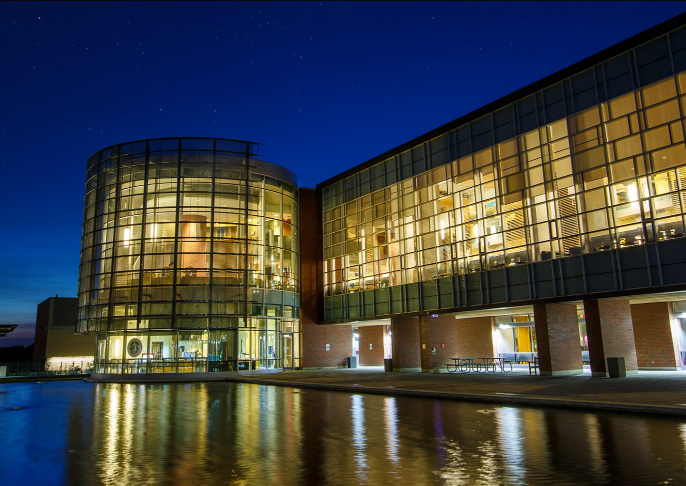 Campus at night